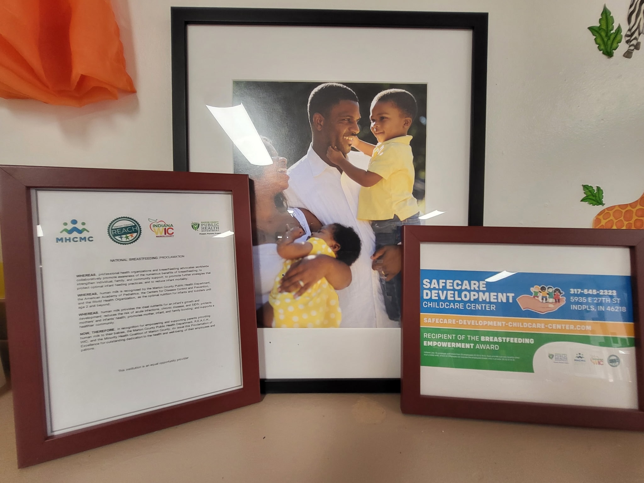 Safecare Development certifications and founder's family — proudly serving Indianapolis since 2014